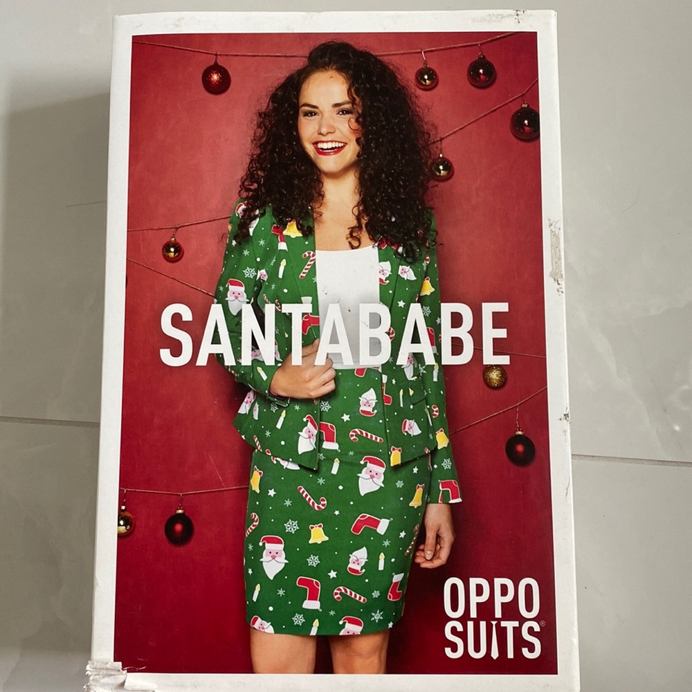 Size 6 Like New Santa Babe Christmas Opposuits